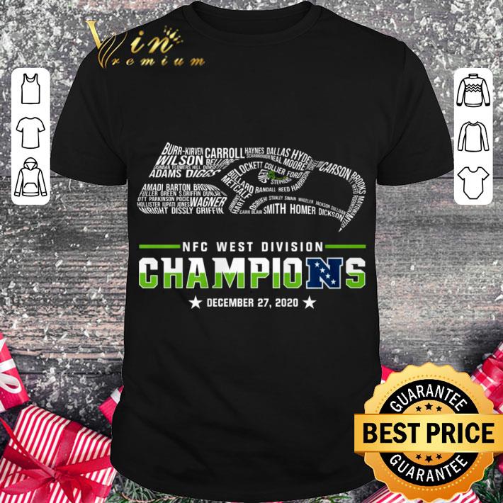 Original Logo Seattle Seahawks NFC West Division Champions December 27 2020 shirt