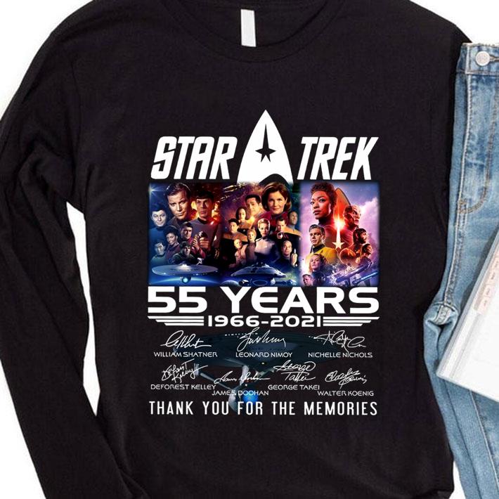 Premium Star Trek 55 years 1966-2021 signatures thank you for the memories shirt b8d41209 star trek 55 years 1966 2021 signatures thank you for the memories shirt 4 - Premium Star Trek 55 years 1966-2021 signatures thank you for the memories shirt