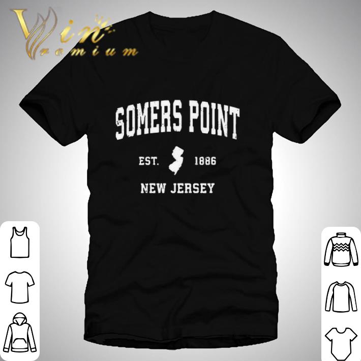 Awesome Somers Point New Jersey NJ Vintage Athletic Sports shirt