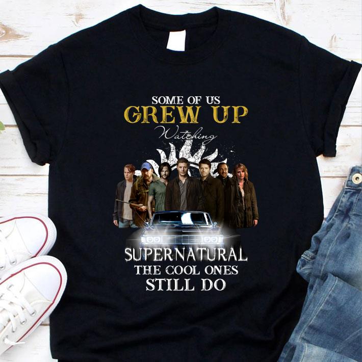 Awesome Some of us grew up watching Supernatural symbol characters shirt
