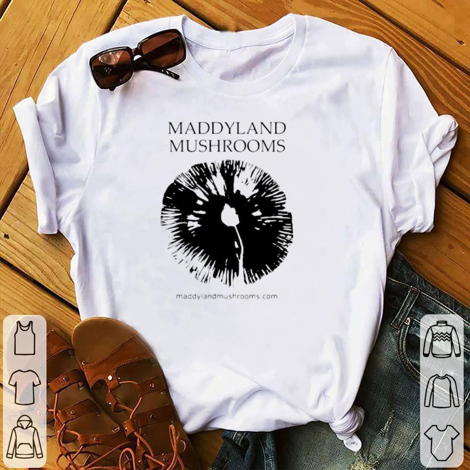 Hot Maddyland Mushrooms with Black Image shirt