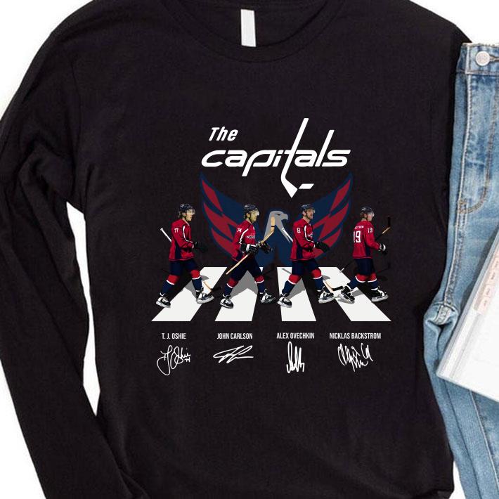Awesome The Capitals Abbey Road signatures shirt The Capitals Abbey Road signatures shirt 4 - Awesome The Capitals Abbey Road signatures shirt