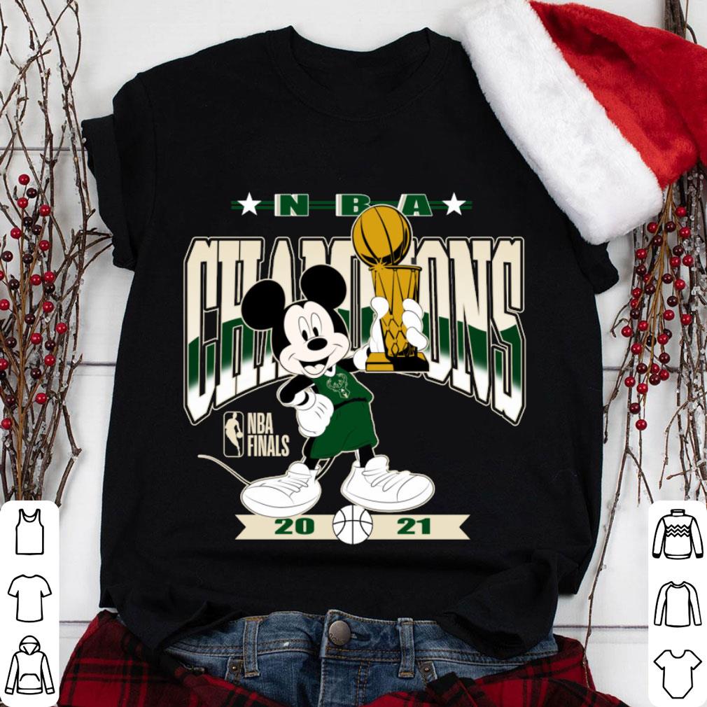 Mickey Mouse Milwaukee Bucks 2021 NBA Champions shirt, hoodie, sweater,  long sleeve and tank top