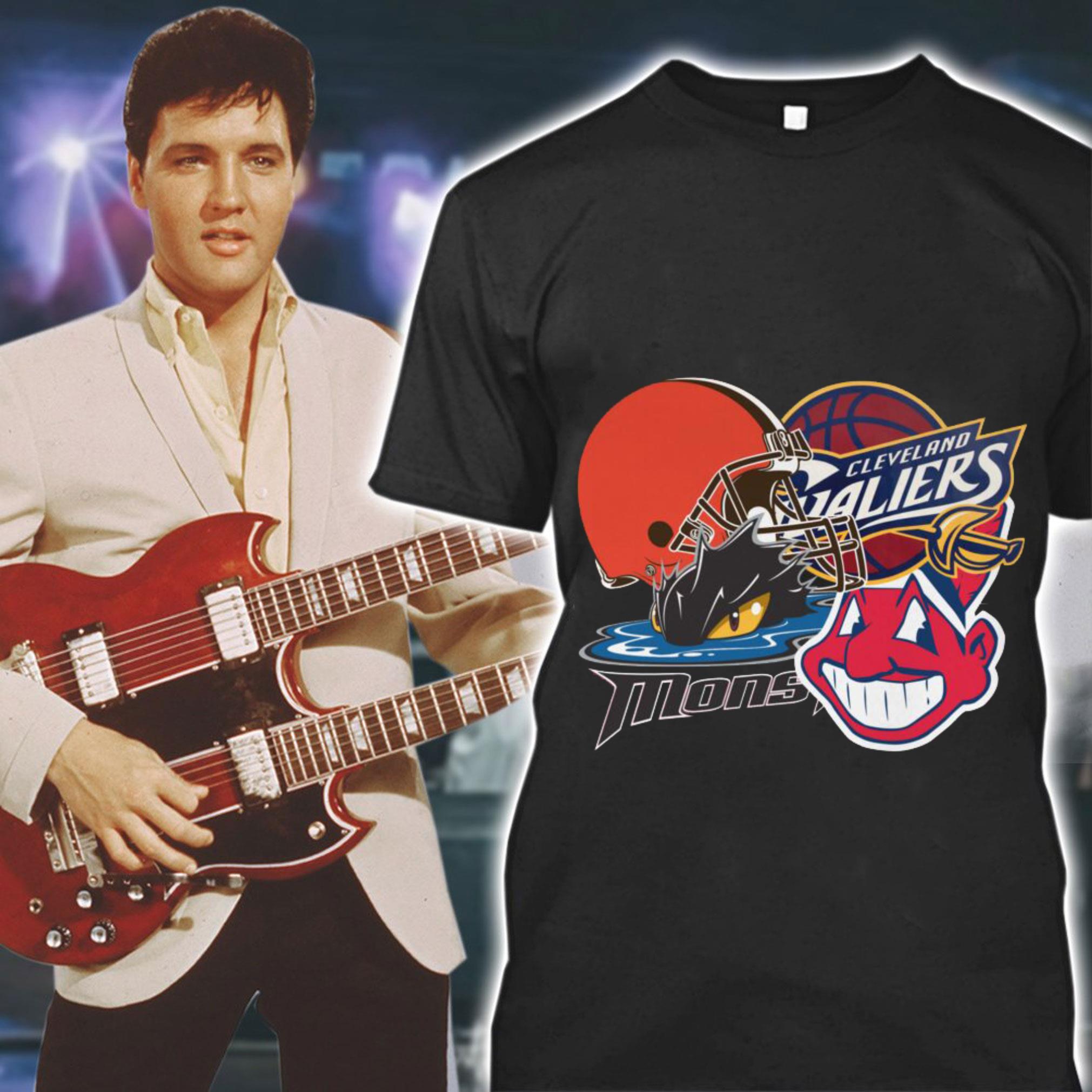 Original Cleveland Indians Cleveland Monsters Cleveland Cavaliers Cleveland Browns Shirt