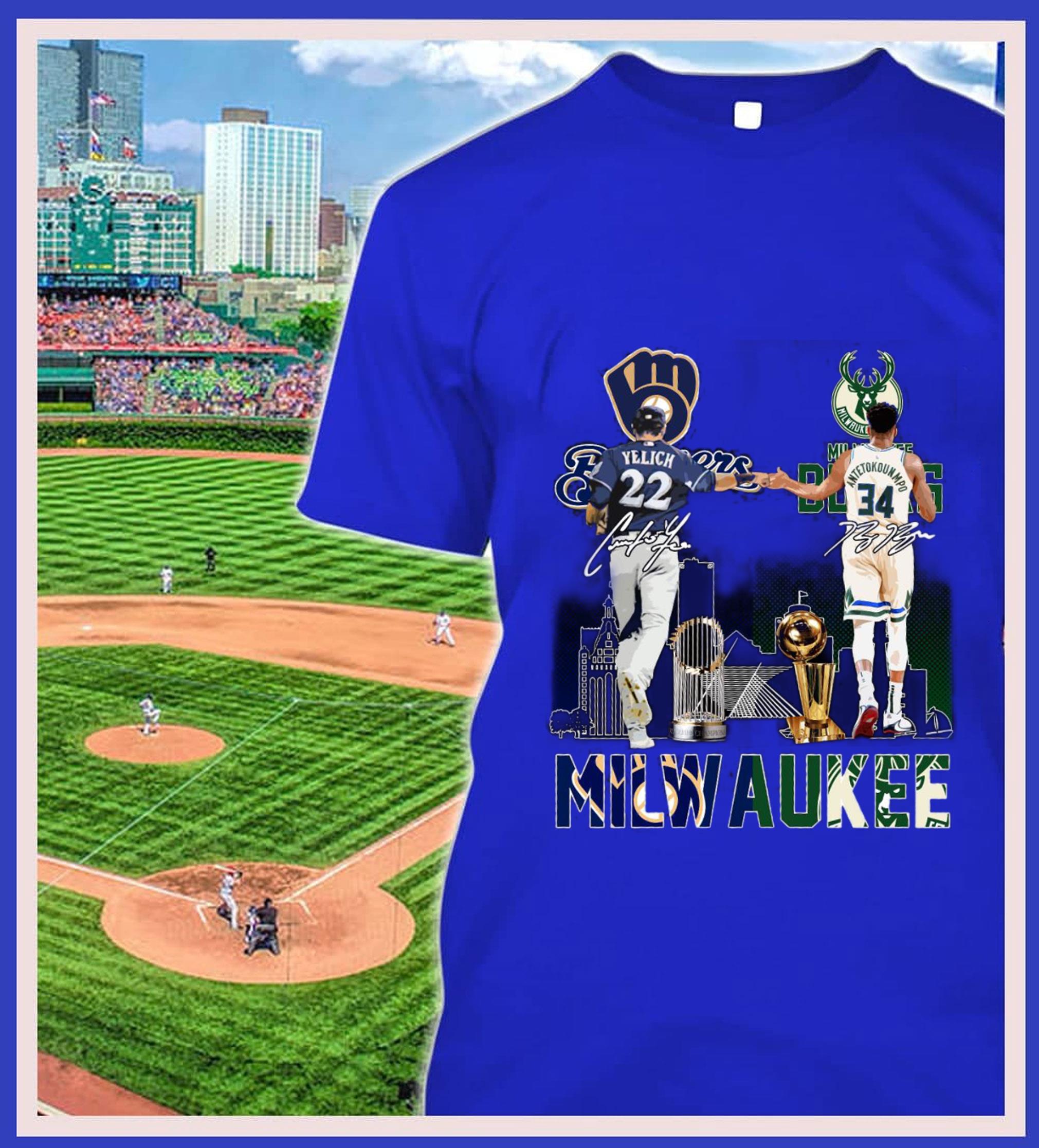 Awesome Milwaukee Sports Teams Christian Yelich Giannis Antetokounmpo Signatures Shirt, Milwaukee Bucks, Milwaukee Brewers Milwaukee Sports Teams Christian Yelich Giannis Antetokounmpo Signatures Shirt Milwaukee Bucks Milwaukee Brewers 2 - Awesome Milwaukee Sports Teams Christian Yelich Giannis Antetokounmpo Signatures Shirt, Milwaukee Bucks, Milwaukee Brewers