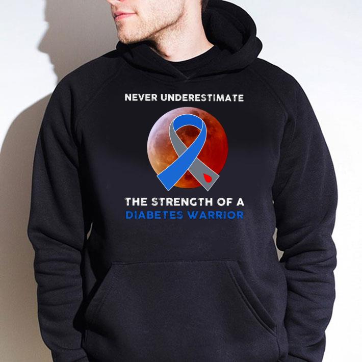 Best Never Underestimate The Strength Of A Diabetes Warrior Ribbon Moon Shirt Never Underestimate The Strength Of A Diabetes Warrior Ribbon Moon Shirt 4 - Best Never Underestimate The Strength Of A Diabetes Warrior Ribbon Moon Shirt