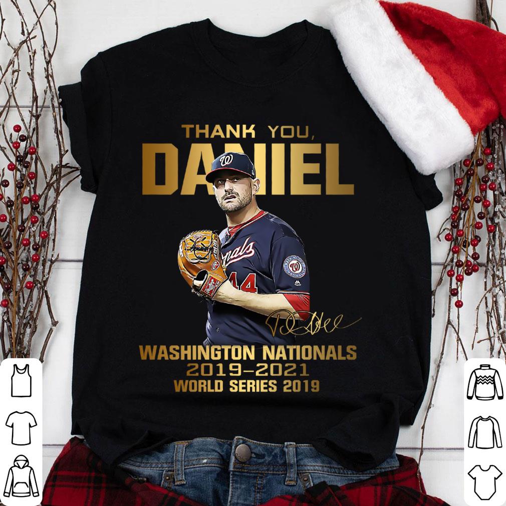 2021 Thank you Daniel Murphy signature Washington Nationals world series 2019 shirt