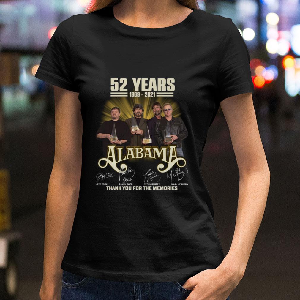 Premium 52 years 1969-2021 Alabama Band signatures thank you for the memories shirt 52 years 1969 2021 Alabama Band signatures thank you for the memories shirt 2 - Premium 52 years 1969-2021 Alabama Band signatures thank you for the memories shirt