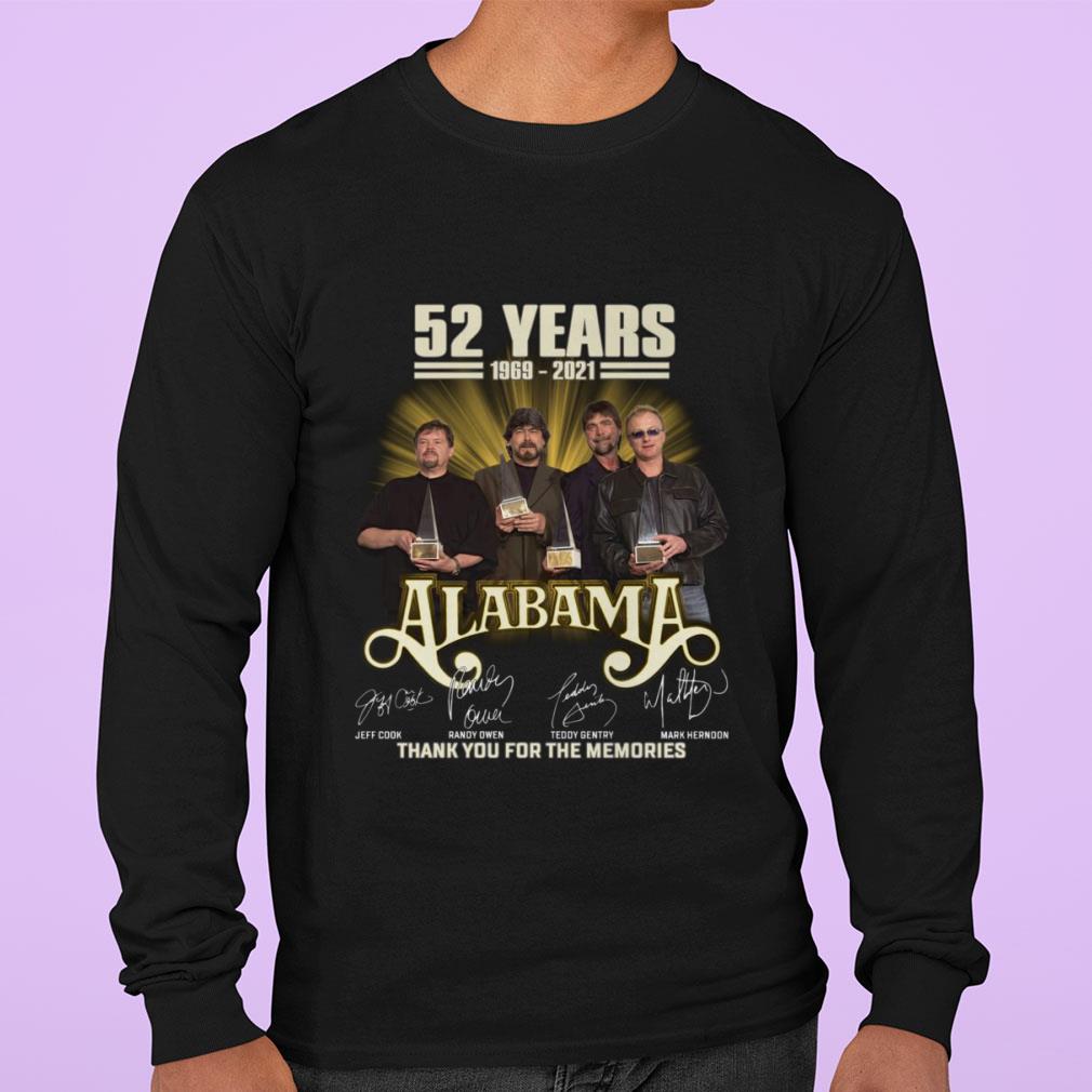 Premium 52 years 1969-2021 Alabama Band signatures thank you for the memories shirt 52 years 1969 2021 Alabama Band signatures thank you for the memories shirt 3 - Premium 52 years 1969-2021 Alabama Band signatures thank you for the memories shirt