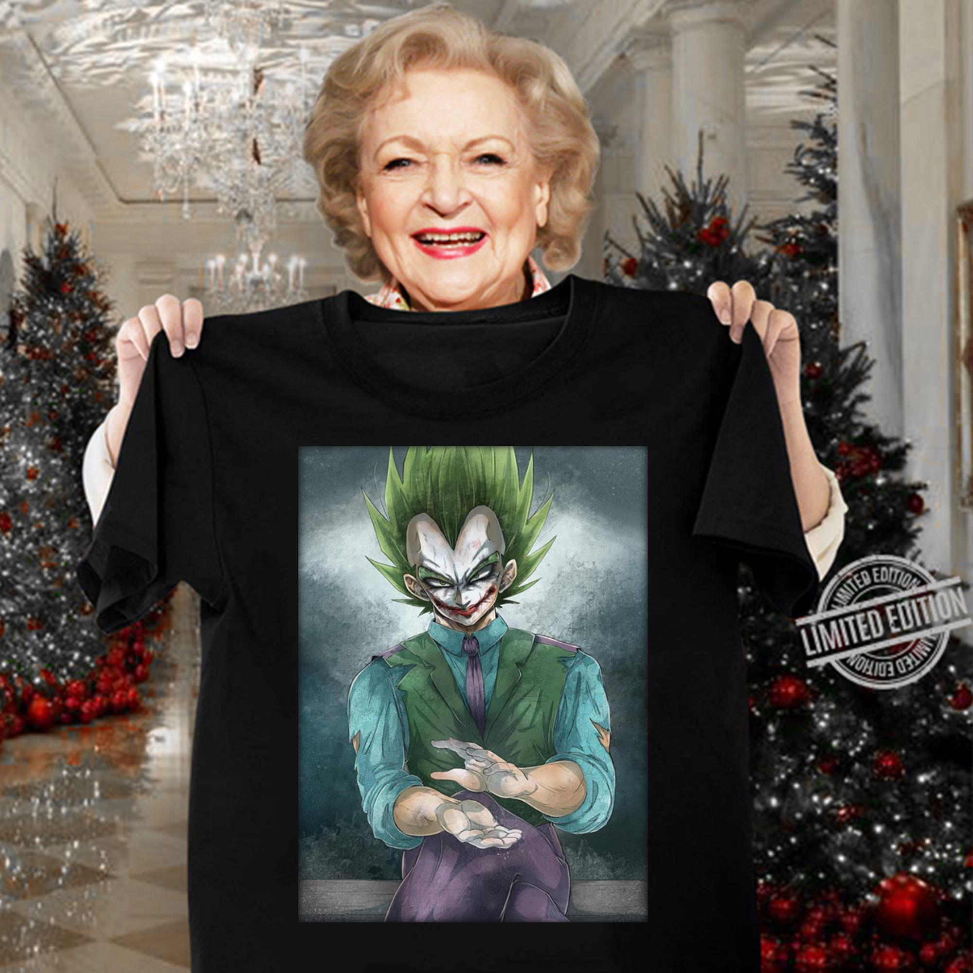 Funny Dragon Ball Vegeta mashup Joker shirt Dragon Ball Vegeta mashup Joker shirt 3 - Funny Dragon Ball Vegeta mashup Joker shirt