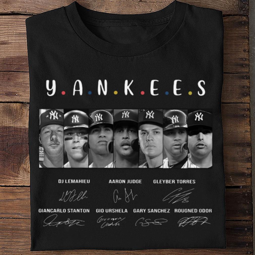 Funny Friends New York Yankees Team Players Signatures Shirt Friends New York Yankees Team Players Signatures Shirt 2 - Funny Friends New York Yankees Team Players Signatures Shirt