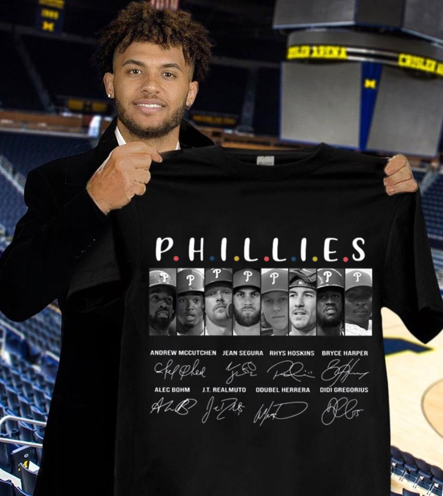 Best Friends Philadelphia Phillies Team Players Signatures Shirt