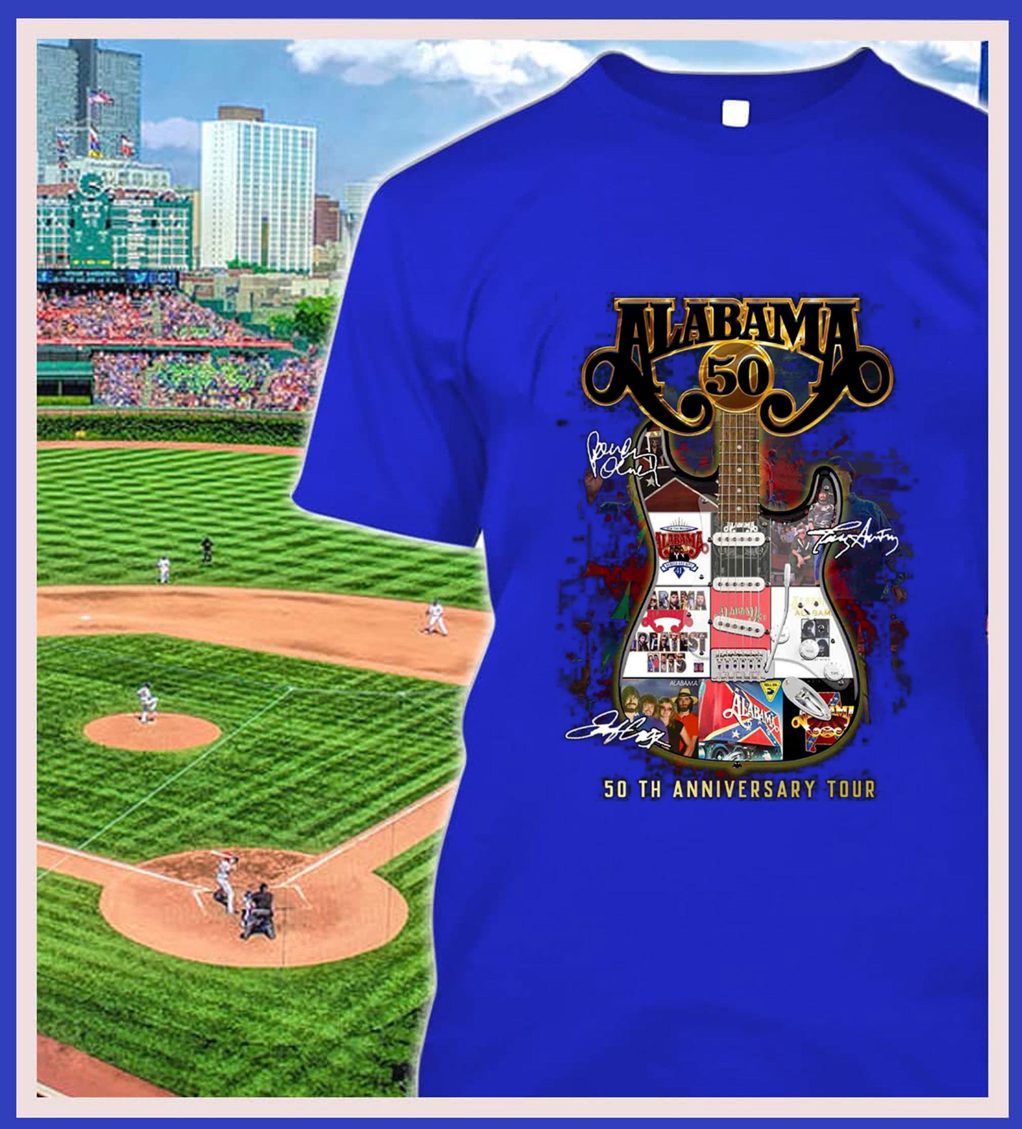 Best Guitar Alabama Band Signatures 50th Anniversary Tour Shirt Guitar Alabama Band Signatures 50th Anniversary Tour Shirt 2 - Best Guitar Alabama Band Signatures 50th Anniversary Tour Shirt