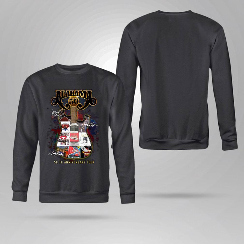 Best Guitar Alabama Band Signatures 50th Anniversary Tour Shirt Guitar Alabama Band Signatures 50th Anniversary Tour Shirt 4 - Best Guitar Alabama Band Signatures 50th Anniversary Tour Shirt