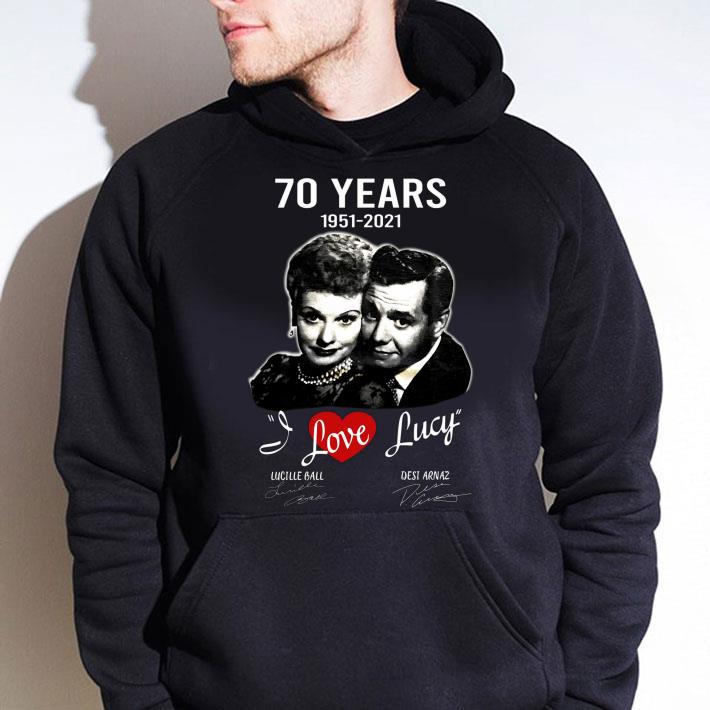 Hot I Love Lucy sitcom 70 years 1951-2021 Lucille Ball Desi Arnaz Signatures Shirt I Love Lucy sitcom 70 years 1951 2021 Lucille Ball Desi Arnaz Signatures Shirt 4 - Hot I Love Lucy sitcom 70 years 1951-2021 Lucille Ball Desi Arnaz Signatures Shirt