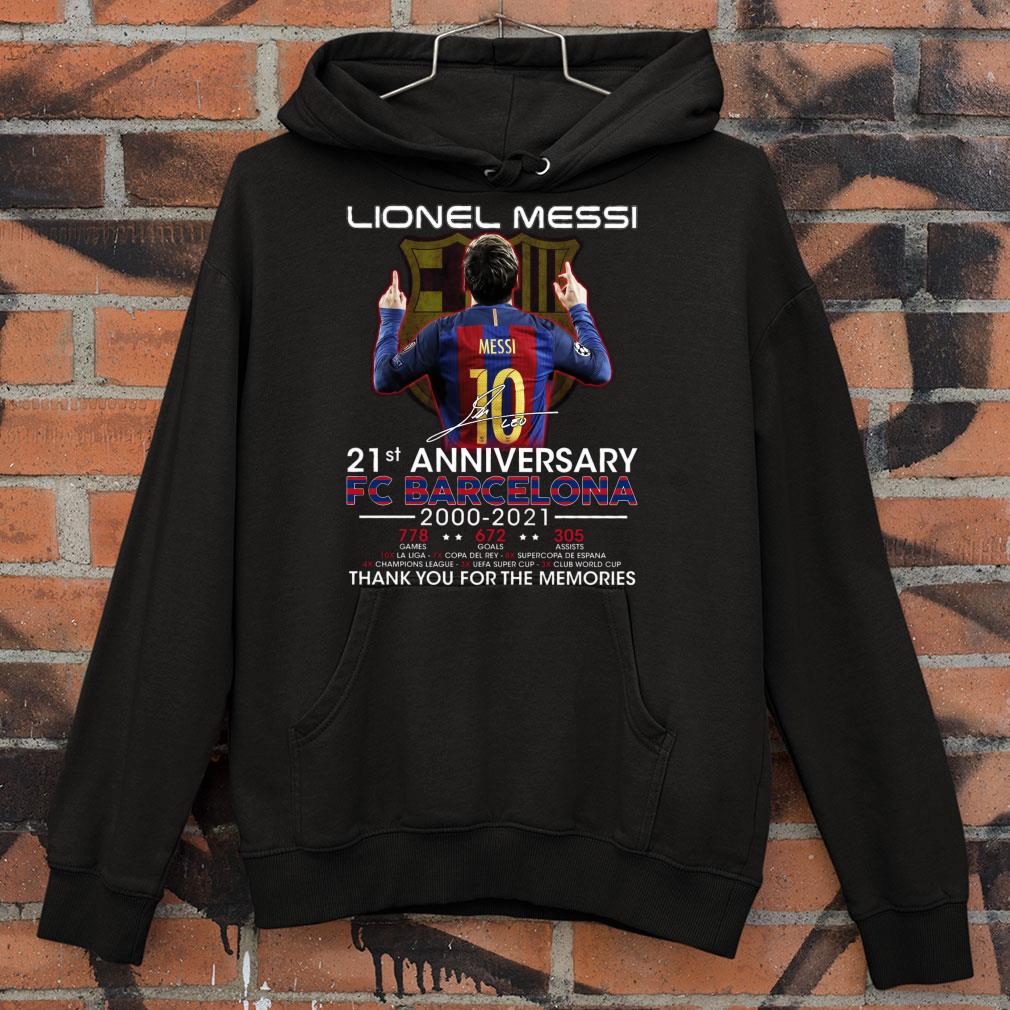 Best Just a memory Lionel Messi 21st anniversary FC Barcelona 2000-2021 Shirt Just a memory Lionel Messi 21st anniversary FC Barcelona 2000 2021 Shirt 4 - Best Just a memory Lionel Messi 21st anniversary FC Barcelona 2000-2021 Shirt