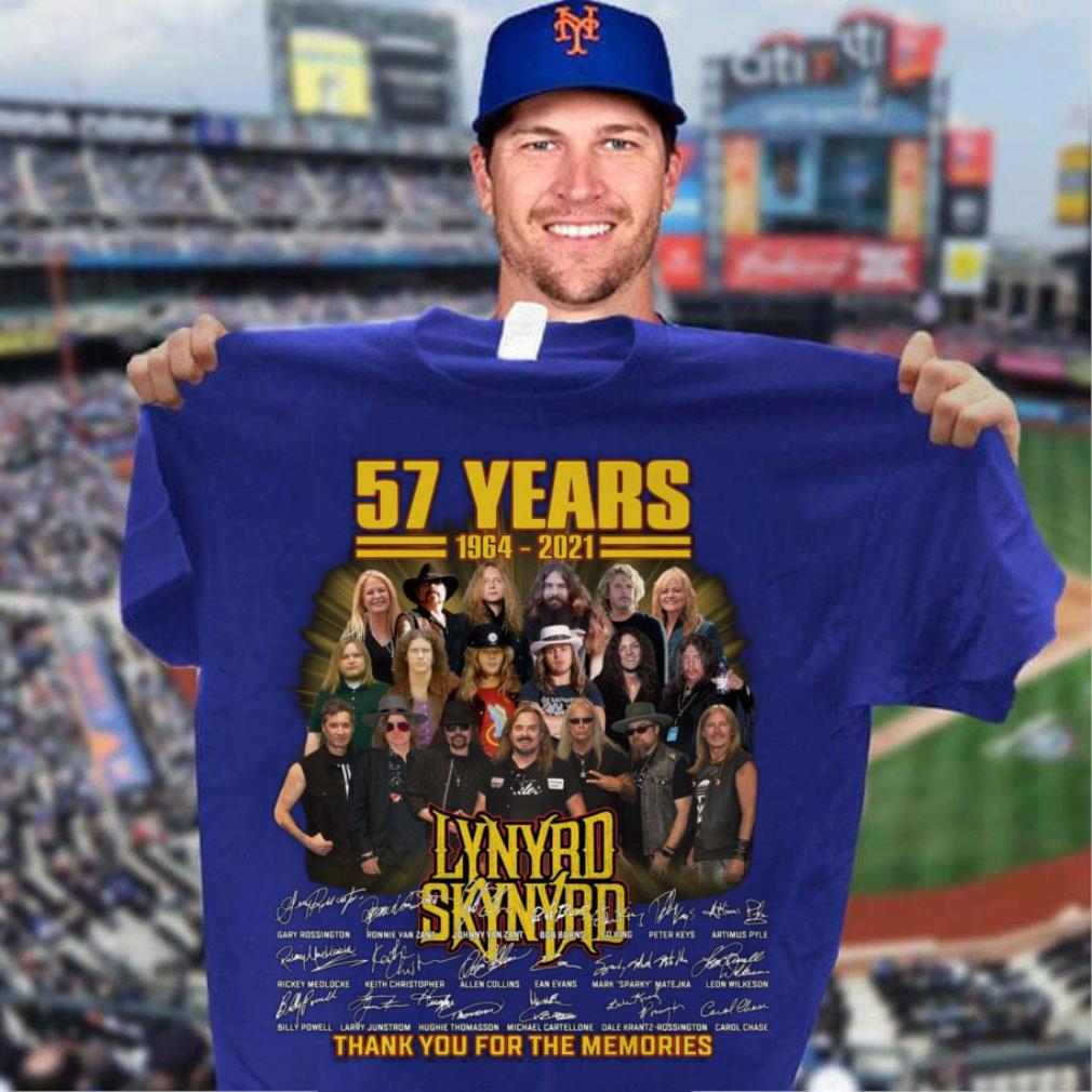 Best Lynyrd Skynyrd band rock 57 years 1964-2021 signatures thank you for the memories shirt Lynyrd Skynyrd band rock 57 years 1964 2021 signatures thank you for the memories shirt 3 - Best Lynyrd Skynyrd band rock 57 years 1964-2021 signatures thank you for the memories shirt