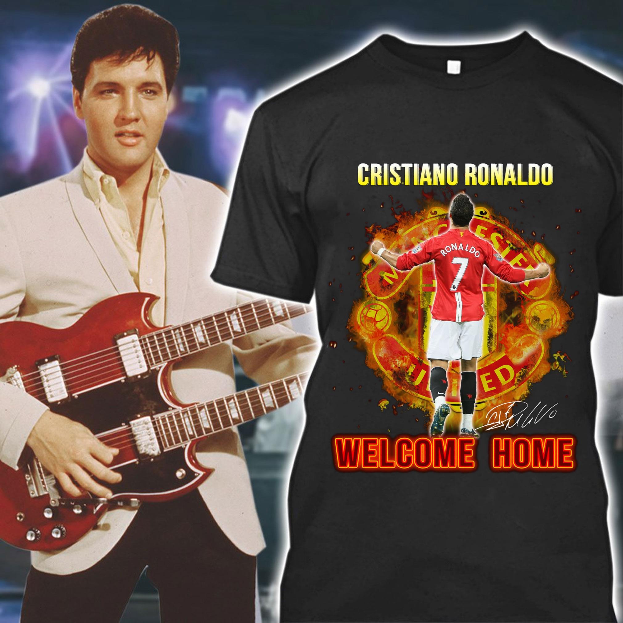 Funny Manchester United Cristiano Ronaldo CR7 Welcome Home Signature Shirt