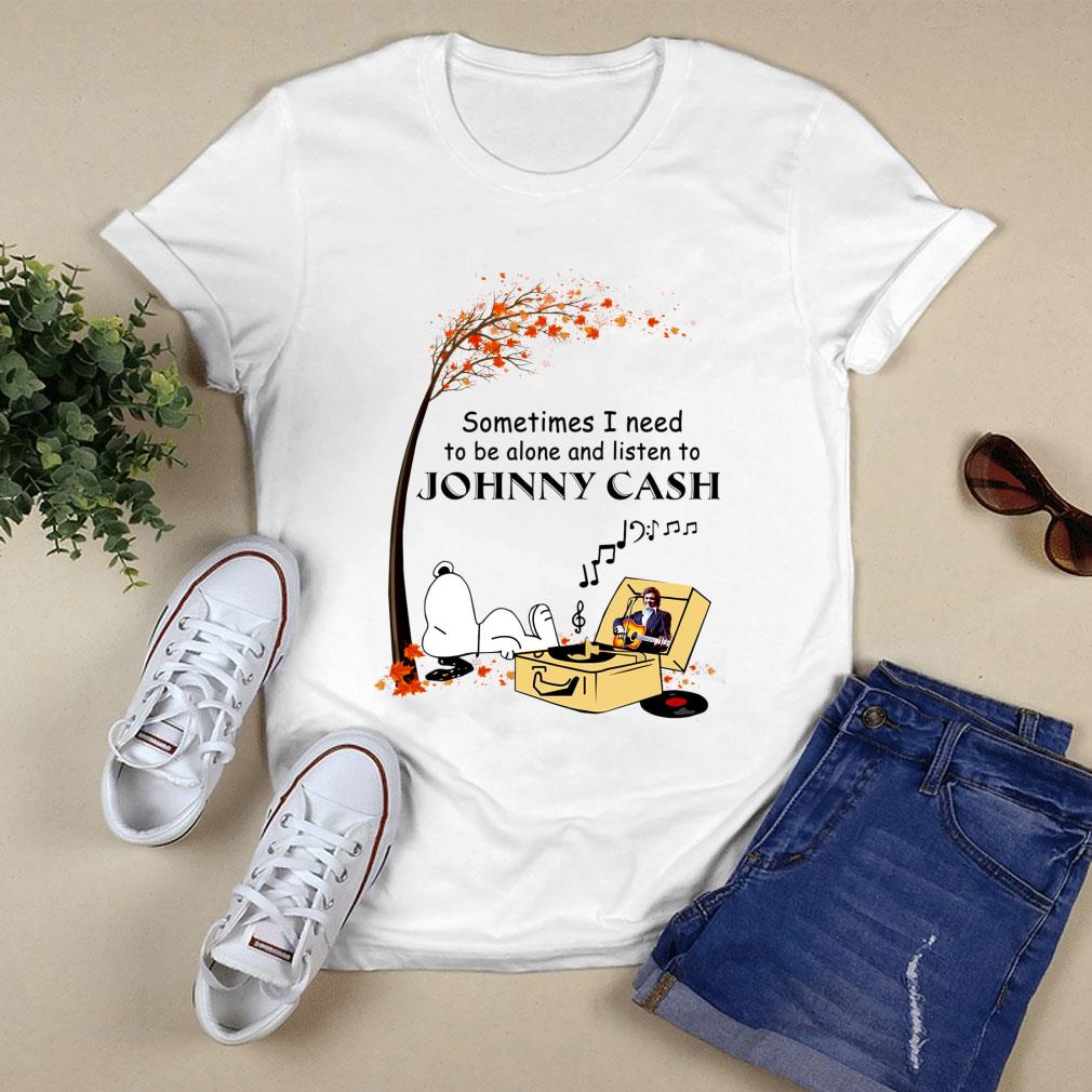 Official Peanuts Snoopy Sometime I Need To Be Alone And Listen To Johnny Cash Shirt Peanuts Snoopy Sometime I Need To Be Alone And Listen To Johnny Cash Shirt 1 - Official Peanuts Snoopy Sometime I Need To Be Alone And Listen To Johnny Cash Shirt