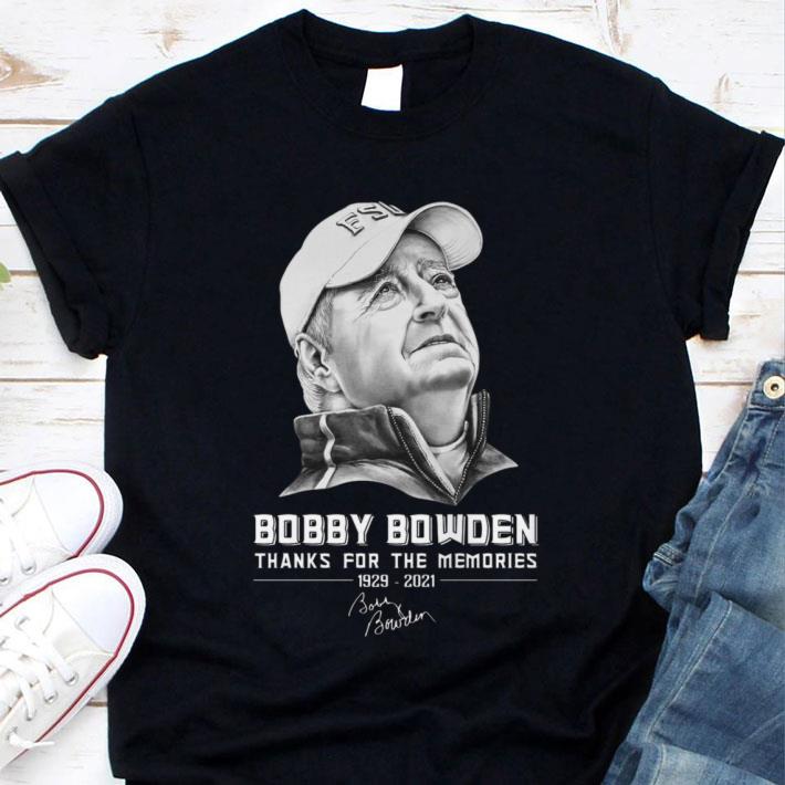 Funny Rest In Peace Legend Bobby Bowden 1929-2021 Coach Florida State Seminoles Signature Shirt
