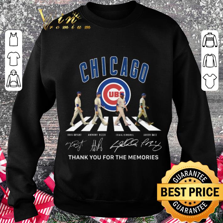 Best Thank Memories Chicago Cubs Abbey Road Signatures Shirt Thank Memories Chicago Cubs Abbey Road Signatures Shirt 3 - Best Thank Memories Chicago Cubs Abbey Road Signatures Shirt