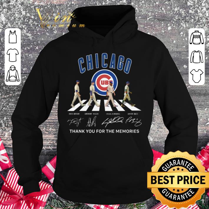 Best Thank Memories Chicago Cubs Abbey Road Signatures Shirt Thank Memories Chicago Cubs Abbey Road Signatures Shirt 4 - Best Thank Memories Chicago Cubs Abbey Road Signatures Shirt