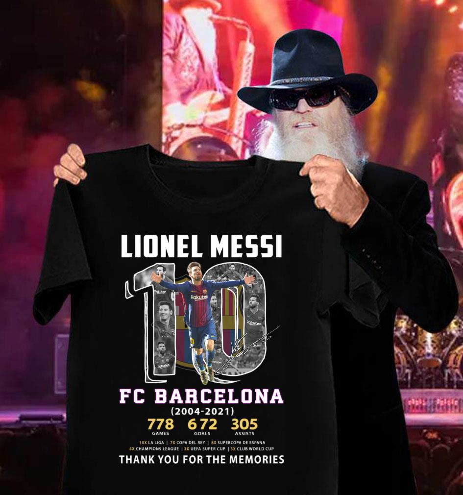 Thank Memories Lionel Messi No. 10 Fc Barcelona 2004-2021 778 Games 672 Goal 305 Assists Signature Shirt Thank Memories Lionel Messi No 10 Fc Barcelona 2004 2021 778 Games 672 Goal 305 Assists Signature Shirt 3 - Thank Memories Lionel Messi No. 10 Fc Barcelona 2004-2021 778 Games 672 Goal 305 Assists Signature Shirt