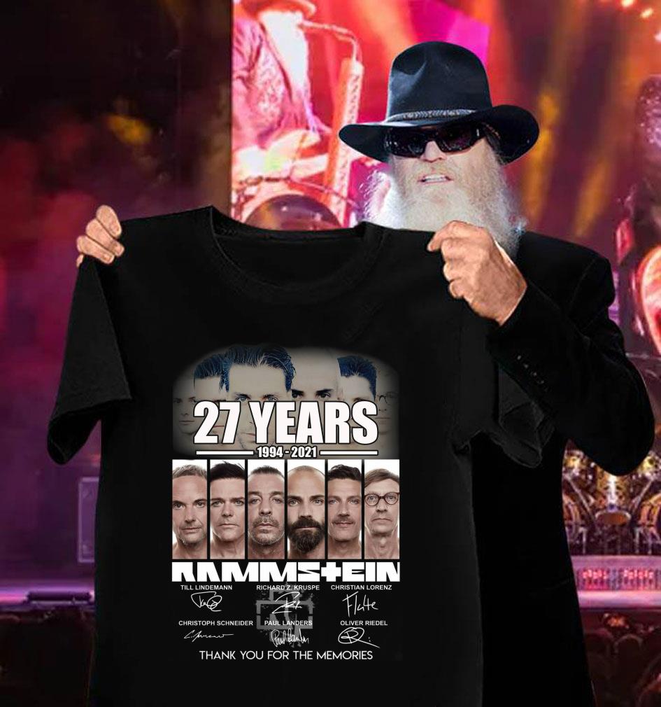 Hot Thank Memories Rammstein Metal Band member 27 Years 1994-2021 Signatures Shirt Thank Memories Rammstein Metal Band member 27 Years 1994 2021 Signatures Shirt 3 - Hot Thank Memories Rammstein Metal Band member 27 Years 1994-2021 Signatures Shirt