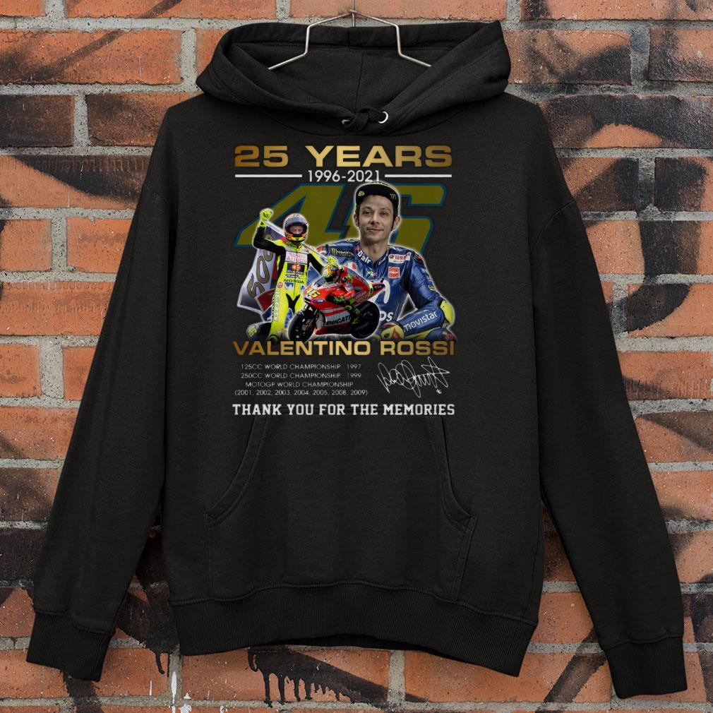 Best Thank Memories VR46 Valentino Rossi 25 years 1996-2021 MotoGP World Championship Shirt Thank Memories VR46 Valentino Rossi 25 years 1996 2021 MotoGP World Championship Shirt 4 - Best Thank Memories VR46 Valentino Rossi 25 years 1996-2021 MotoGP World Championship Shirt
