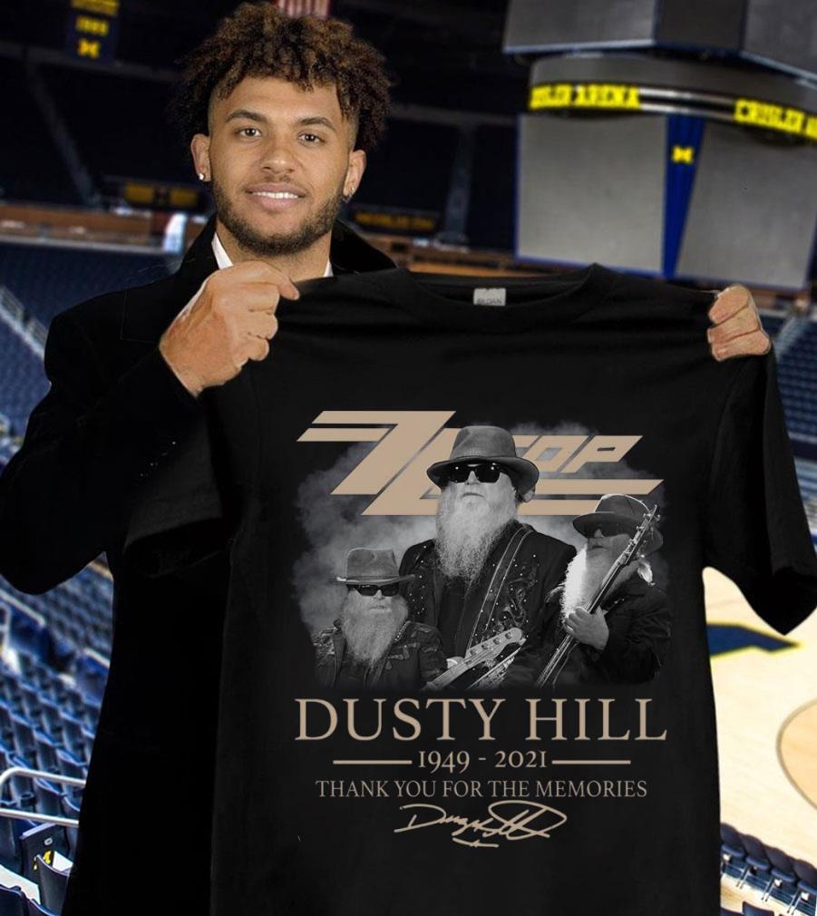 Official Thank You Dusty Hill RIP Signature Zz Top Rock Band 1949-2021 Shirt Thank You Dusty Hill RIP Signature Zz Top Rock Band 1949 2021 Shirt 1 - Official Thank You Dusty Hill RIP Signature Zz Top Rock Band 1949-2021 Shirt