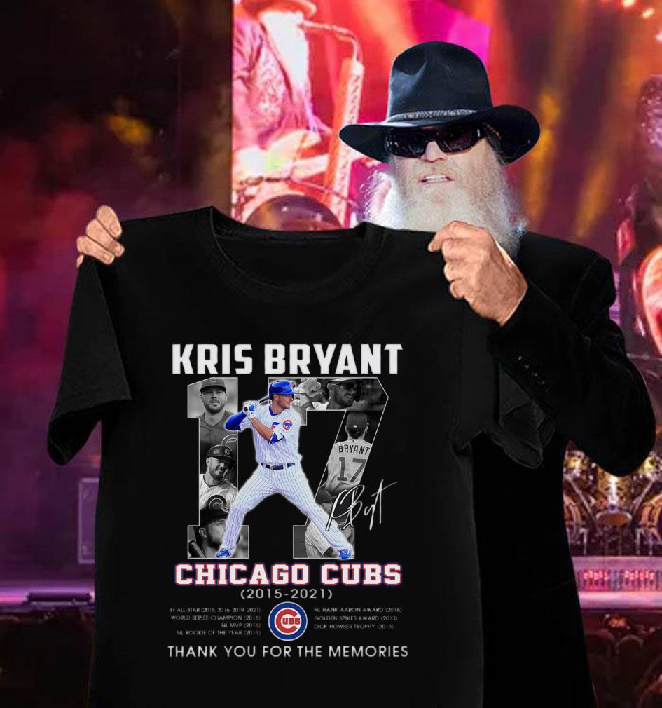 Hot Thank You No. 17 Kris Bryant Chicago Cubs 2015-2021 All Star World Series Shirt Thank You No 17 Kris Bryant Chicago Cubs 2015 2021 All Star World Series Shirt 3 - Hot Thank You No. 17 Kris Bryant Chicago Cubs 2015-2021 All Star World Series Shirt