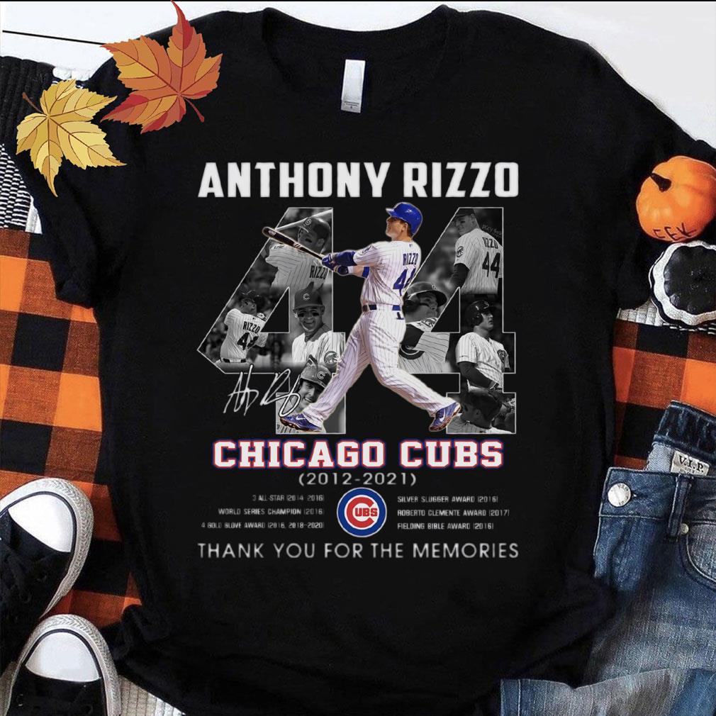 Thank You No. 42 Anthony Rizzo Chicago Cubs 2012-2021 All Star World Series Shirt