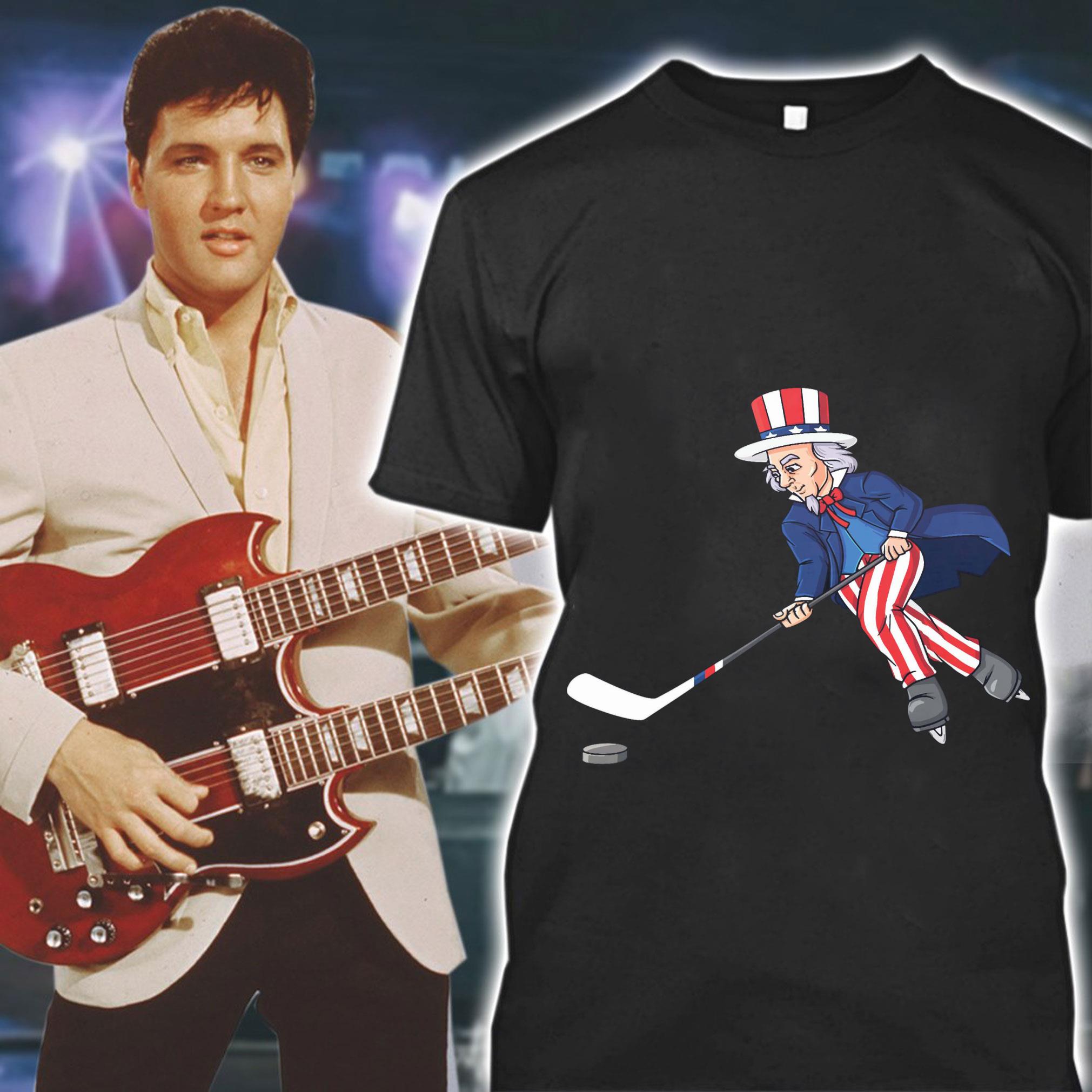 Awesome Uncle Sam Playing Hockey Patriots 4th Of July Independence Day Shirt Uncle Sam Playing Hockey Patriots 4th Of July Independence Day Shirt 1 - Awesome Uncle Sam Playing Hockey Patriots 4th Of July Independence Day Shirt