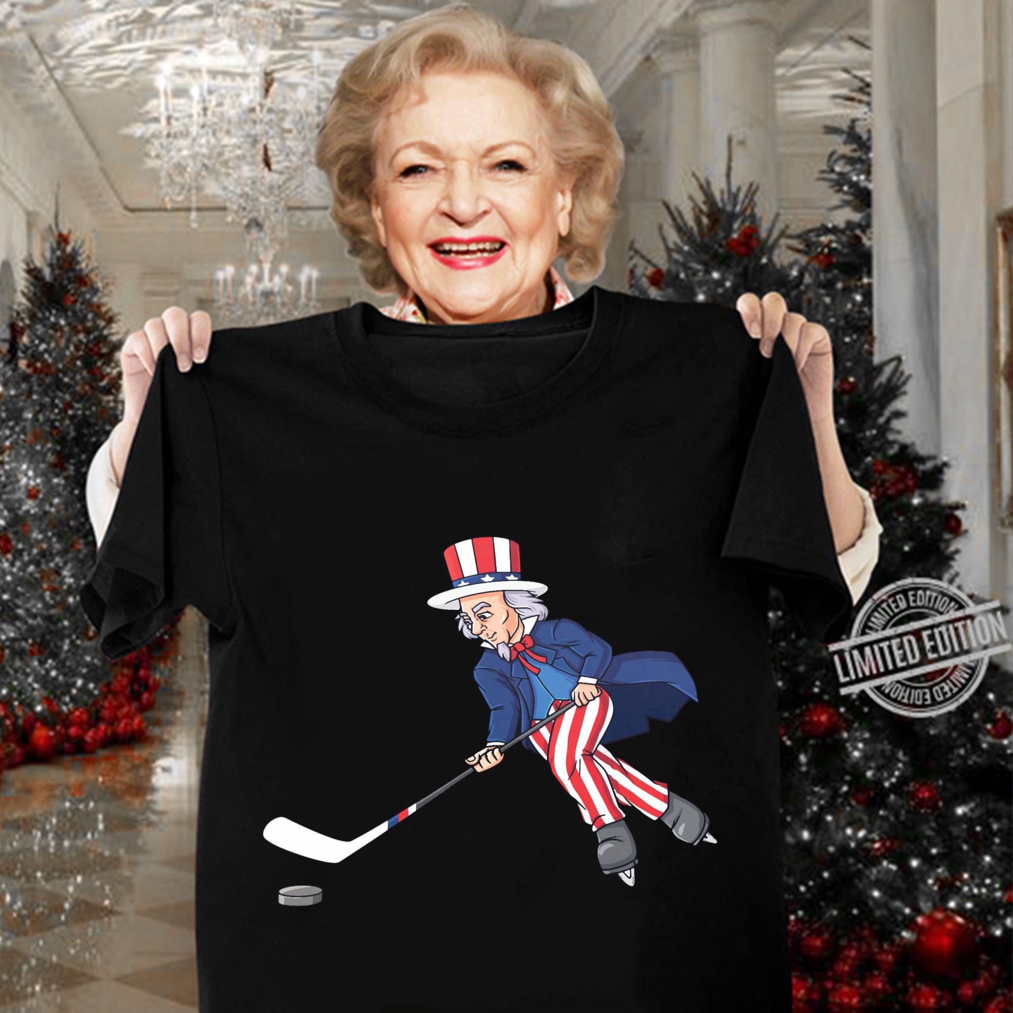 Awesome Uncle Sam Playing Hockey Patriots 4th Of July Independence Day Shirt Uncle Sam Playing Hockey Patriots 4th Of July Independence Day Shirt 3 - Awesome Uncle Sam Playing Hockey Patriots 4th Of July Independence Day Shirt