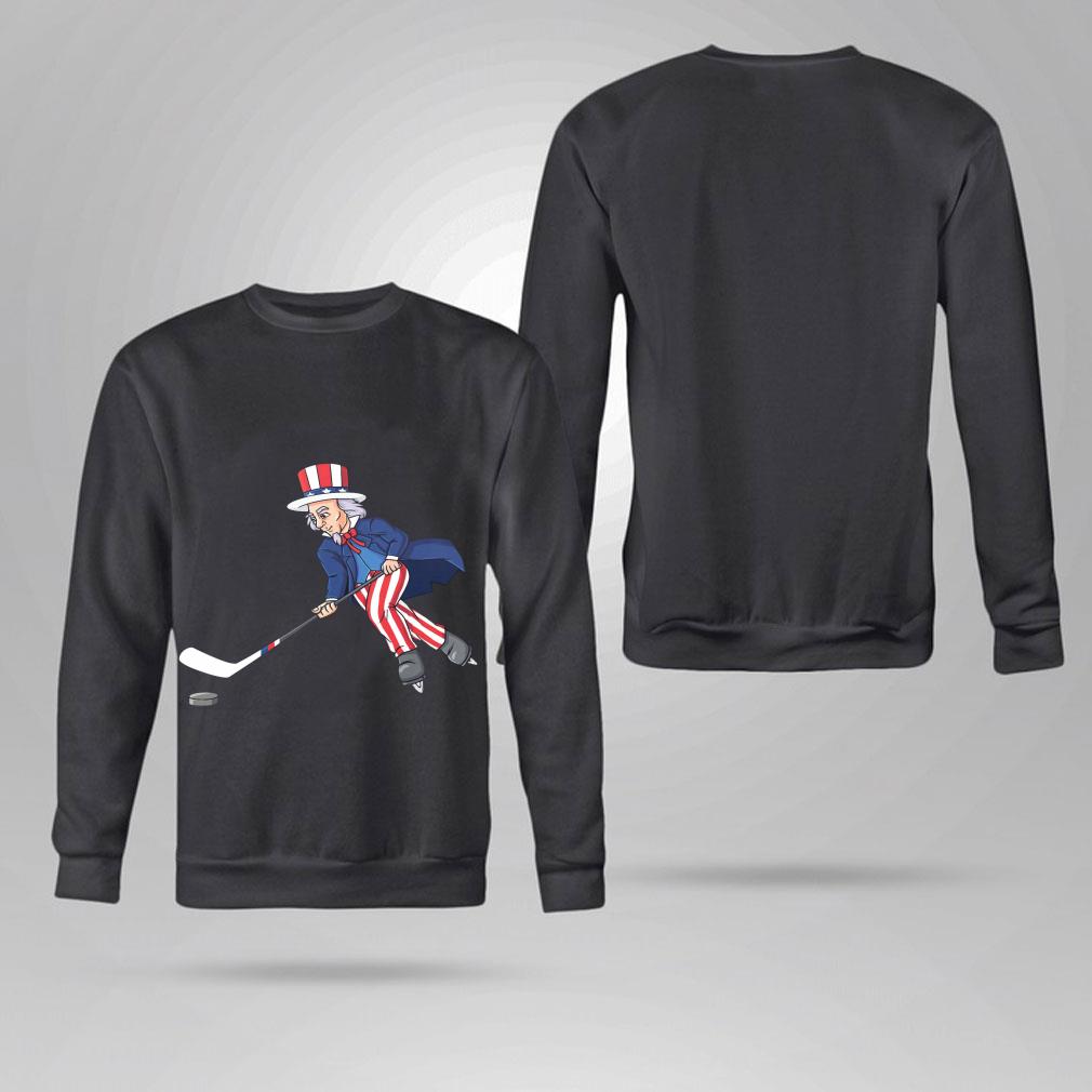 Awesome Uncle Sam Playing Hockey Patriots 4th Of July Independence Day Shirt Uncle Sam Playing Hockey Patriots 4th Of July Independence Day Shirt 4 - Awesome Uncle Sam Playing Hockey Patriots 4th Of July Independence Day Shirt