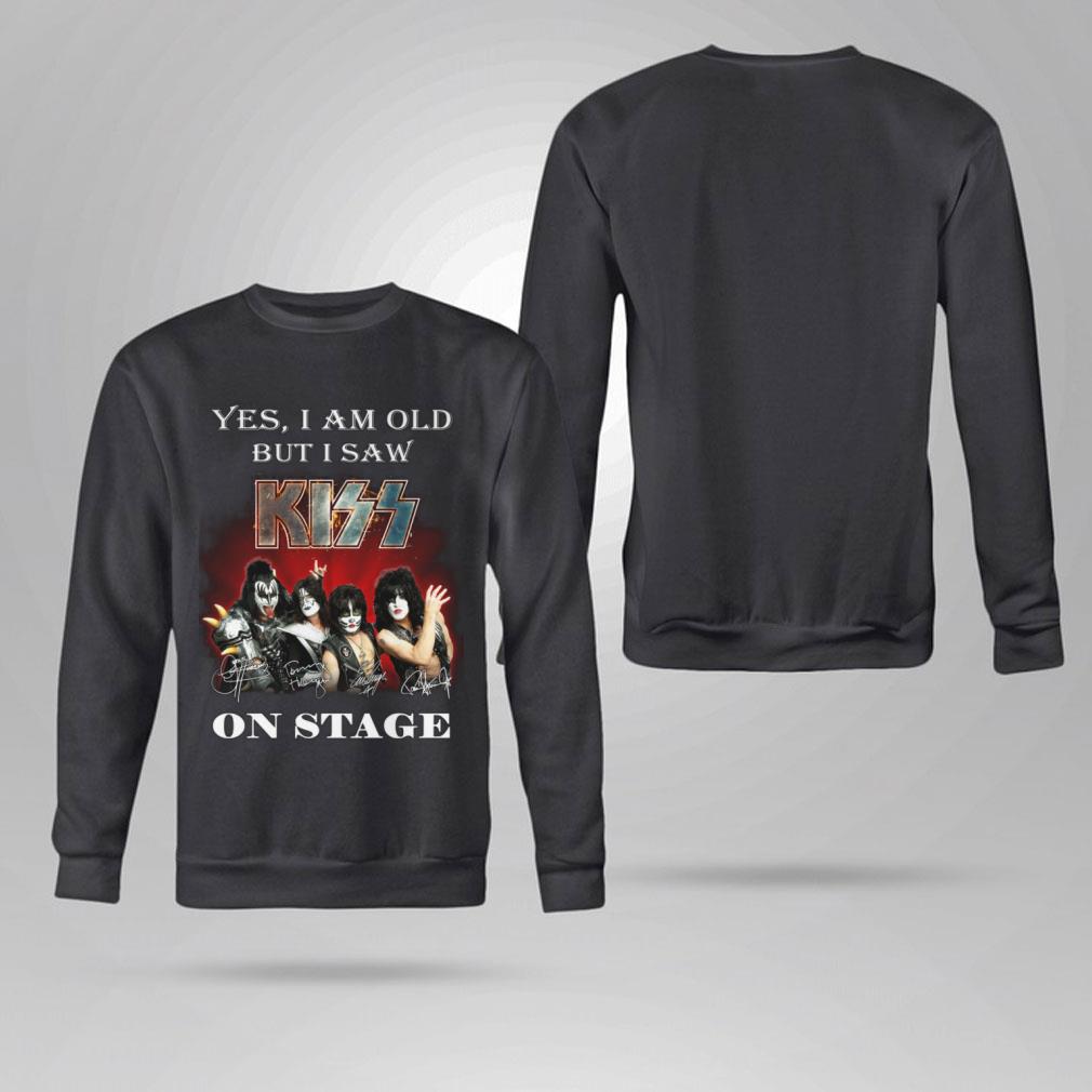 Premium Yes i am old but i saw Kiss band member on stage signatures shirt Yes i am old but i saw Kiss band member on stage signatures shirt 4 - Premium Yes i am old but i saw Kiss band member on stage signatures shirt