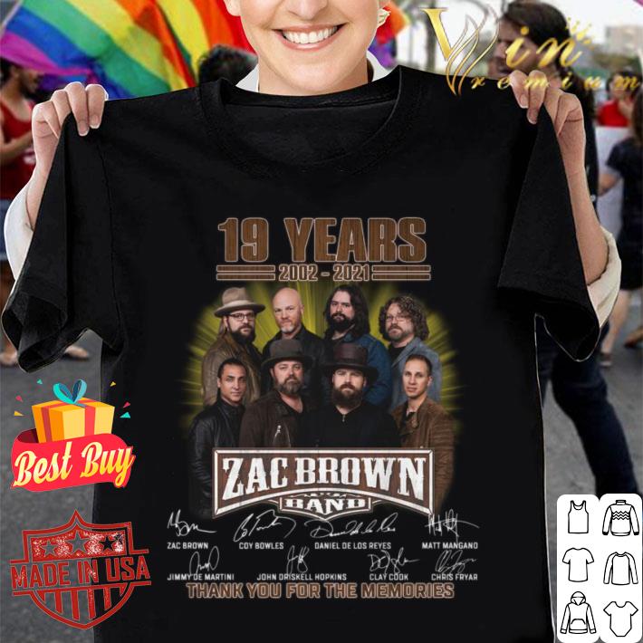Hot Zac Brown Band 19 years 2002-2021 signatures thank you for the memories shirt Zac Brown Band 19 years 2002 2021 signatures thank you for the memories shirt 1 - Hot Zac Brown Band 19 years 2002-2021 signatures thank you for the memories shirt