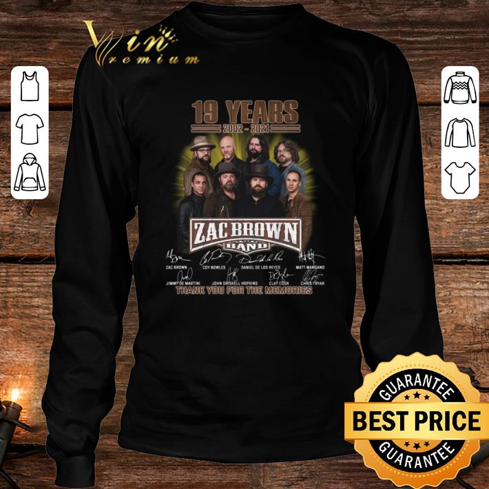 Hot Zac Brown Band 19 years 2002-2021 signatures thank you for the memories shirt Zac Brown Band 19 years 2002 2021 signatures thank you for the memories shirt 4 - Hot Zac Brown Band 19 years 2002-2021 signatures thank you for the memories shirt