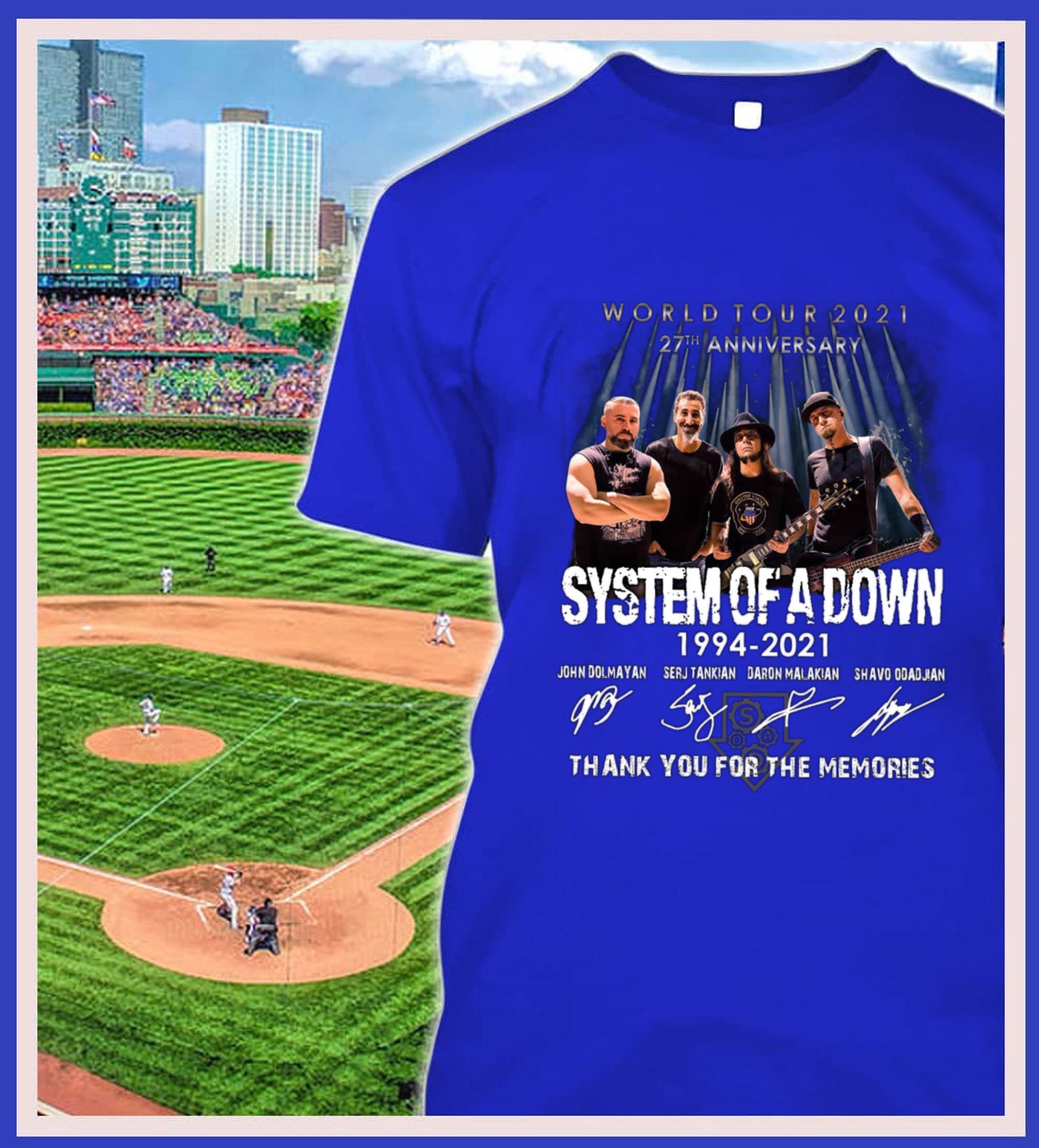 Official 27th anniversary System Of A Down 1994-2021 World Tour 2021 thank you for the memories signatures shirt, John Dolmayan, Serj Tankian, Daron Malakian, Shavo Odadjian 27th anniversary System Of A Down 1994 2021 World Tour 2021 thank you for the memories signatures shirt John Dolmayan Serj Tankian Daron Malakian Shavo Odadjian 2 - Official 27th anniversary System Of A Down 1994-2021 World Tour 2021 thank you for the memories signatures shirt, John Dolmayan, Serj Tankian, Daron Malakian, Shavo Odadjian