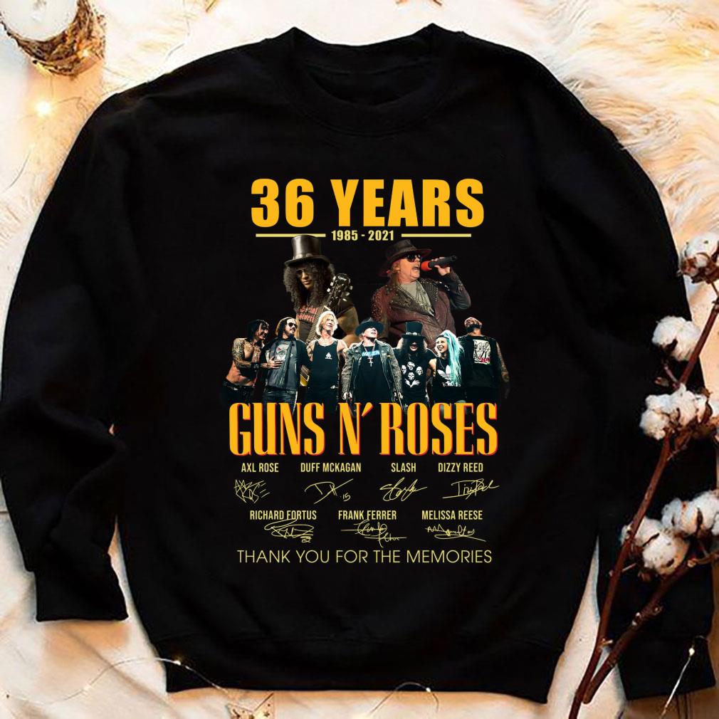 Best 36 Years Guns N Roses Thank You For The Memories Axl Rose Slash Signatures Shirt 36 Years Guns N Roses Thank You For The Memories Axl Rose Slash Signatures Shirt 4 - Best 36 Years Guns N Roses Thank You For The Memories Axl Rose Slash Signatures Shirt