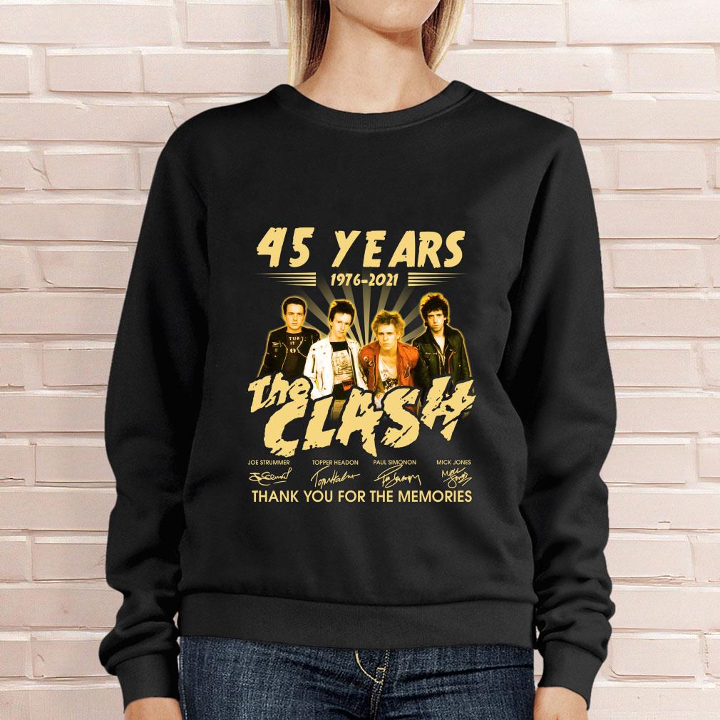 Original 45 years 1976-2021 The Clash band rock signatures thank memories shirt 45 years 1976 2021 The Clash band rock signatures thank memories shirt 4 - Original 45 years 1976-2021 The Clash band rock signatures thank memories shirt