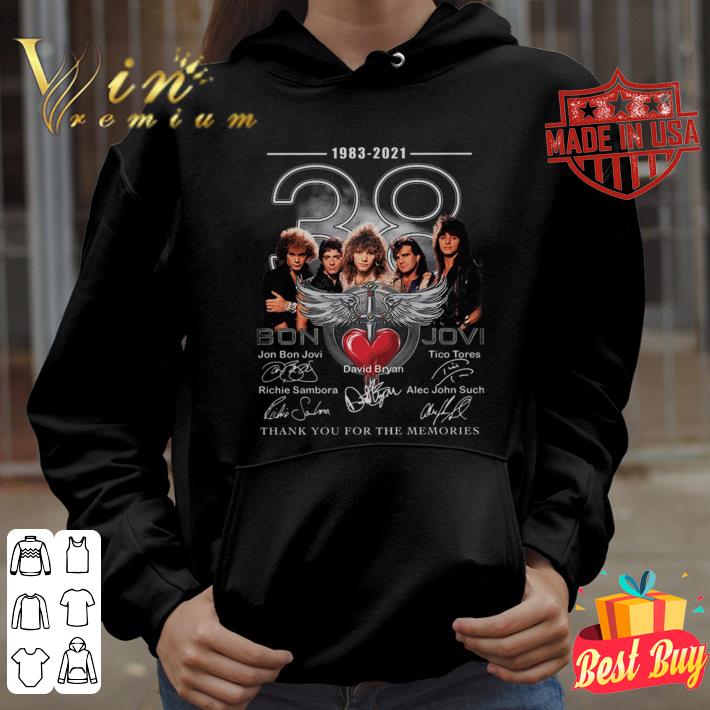 Funny Bon Jovi band member 38 years 1983-2021 thank you for the memories signatures shirt Bon Jovi band member 38 years 1983 2021 thank you for the memories signatures shirt 4 - Funny Bon Jovi band member 38 years 1983-2021 thank you for the memories signatures shirt