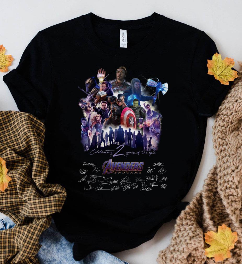 Original Celebrating 2 Years Of The Epic Avengers Endgame Marvel Signatures Shirt Celebrating 2 Years Of The Epic Avengers Endgame Marvel Signatures Shirt 2 - Original Celebrating 2 Years Of The Epic Avengers Endgame Marvel Signatures Shirt