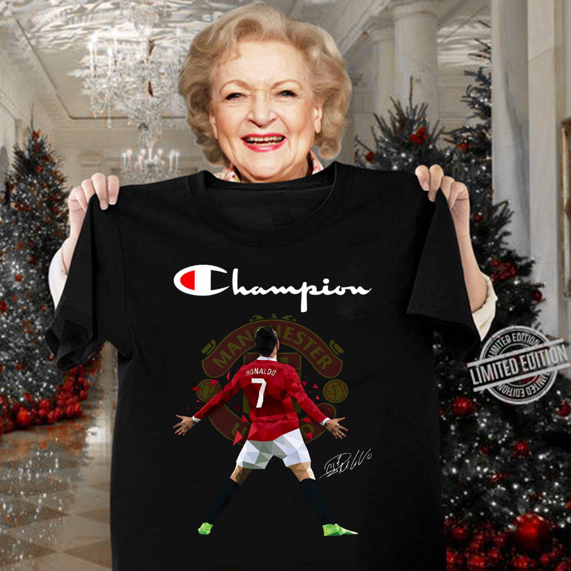 Official Champion Cristiano Ronaldo Manchester United Signature Shirt Champion Cristiano Ronaldo Manchester United Signature Shirt 3 - Official Champion Cristiano Ronaldo Manchester United Signature Shirt