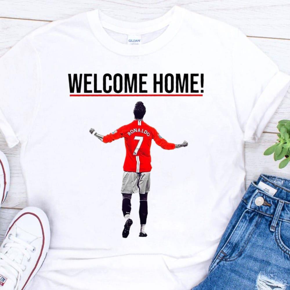 Hot Cristiano Ronaldo Welcome Home To Manchester United FC Shirt