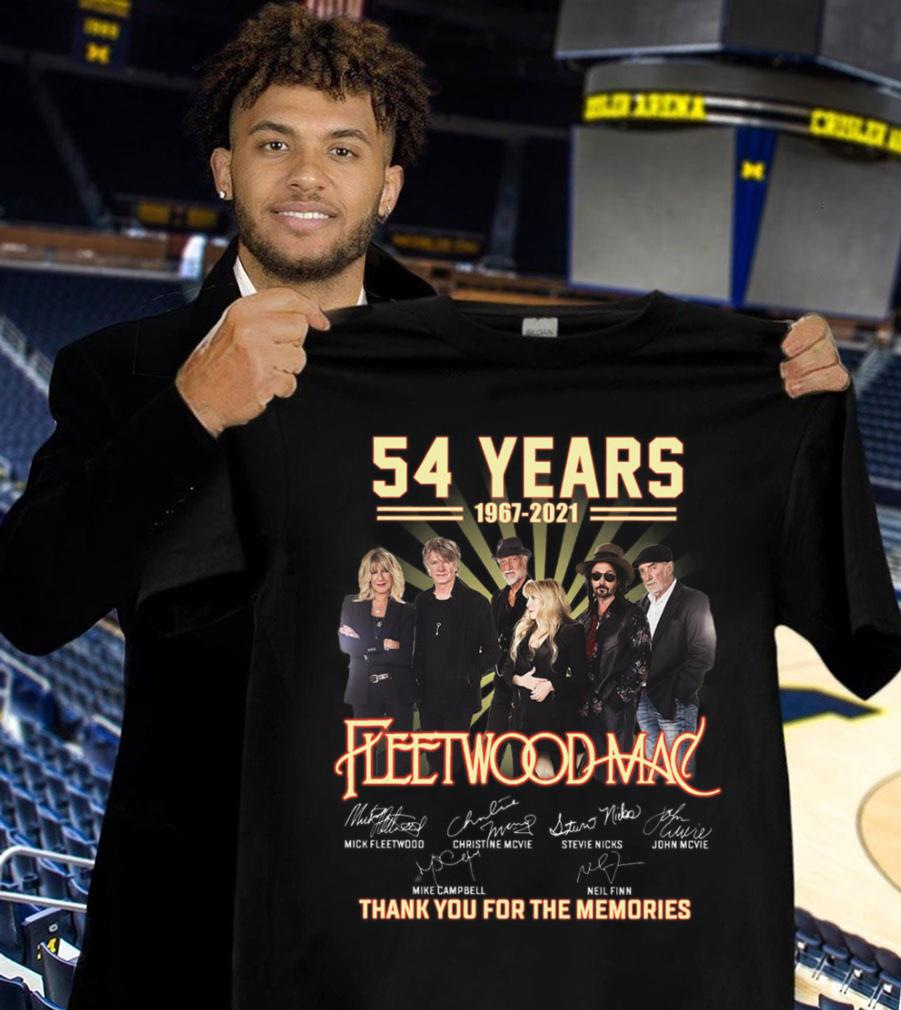 Official Fleetwood Mac Band 54 Years 1967-2021 Thank You For The Memories Signatures Shirt Fleetwood Mac Band 54 Years 1967 2021 Thank You For The Memories Signatures Shirt 1 - Official Fleetwood Mac Band 54 Years 1967-2021 Thank You For The Memories Signatures Shirt