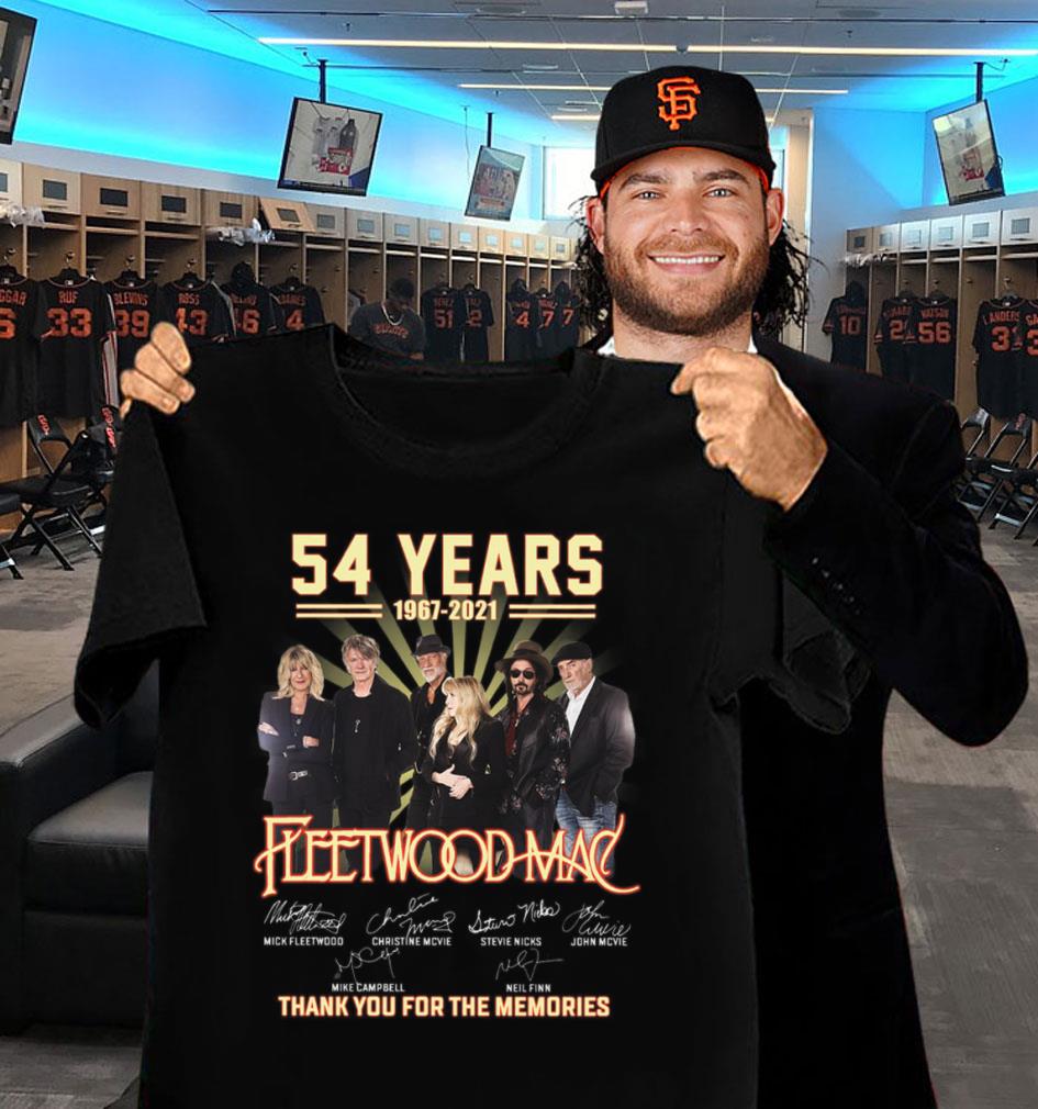 Official Fleetwood Mac Band 54 Years 1967-2021 Thank You For The Memories Signatures Shirt Fleetwood Mac Band 54 Years 1967 2021 Thank You For The Memories Signatures Shirt 2 - Official Fleetwood Mac Band 54 Years 1967-2021 Thank You For The Memories Signatures Shirt