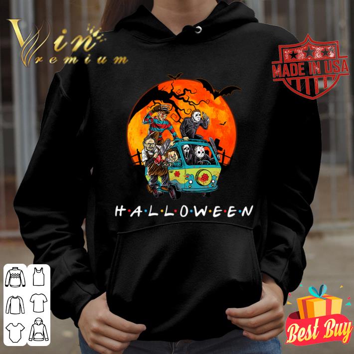 Original Friends Halloween Horror Movies Characters On The Bus Sunset Shirt Friends Halloween Horror Movies Characters On The Bus Sunset Shirt 4 - Original Friends Halloween Horror Movies Characters On The Bus Sunset Shirt