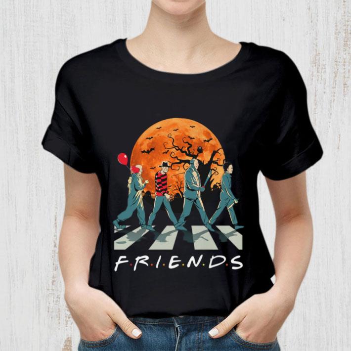 Official Friends Horror Movies Characters Abbey Road Halloween shirt Friends Horror Movies Characters Abbey Road Halloween shirt 2 - Official Friends Horror Movies Characters Abbey Road Halloween shirt