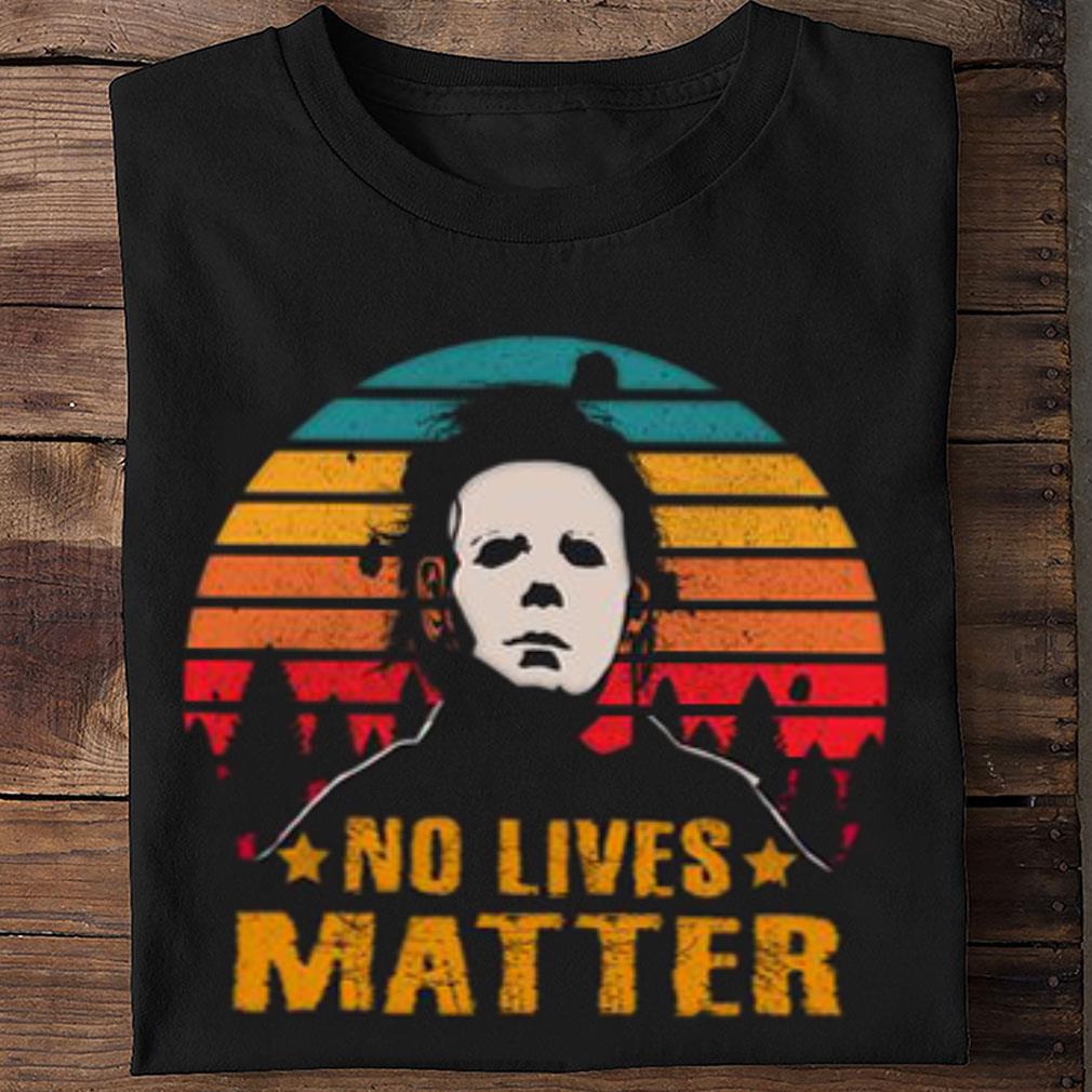 Hot Halloween Michael Myers No Lives Matter Vintage Sunset Shirt Halloween Michael Myers No Lives Matter Vintage Sunset Shirt 2 - Hot Halloween Michael Myers No Lives Matter Vintage Sunset Shirt